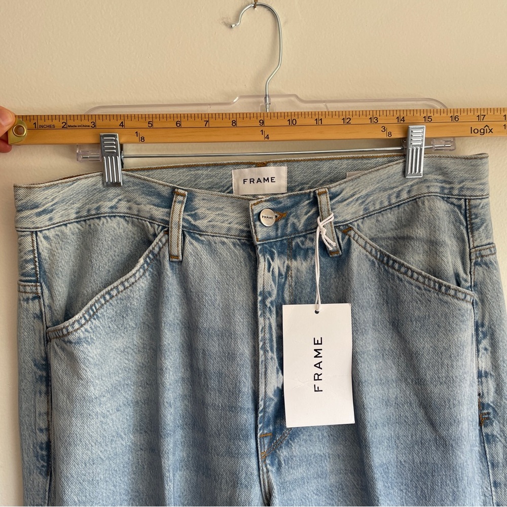 New Frame Le Baggy Palazzo jeans high rise wide leg revolve loose flare size 30 - Picture 11 of 16